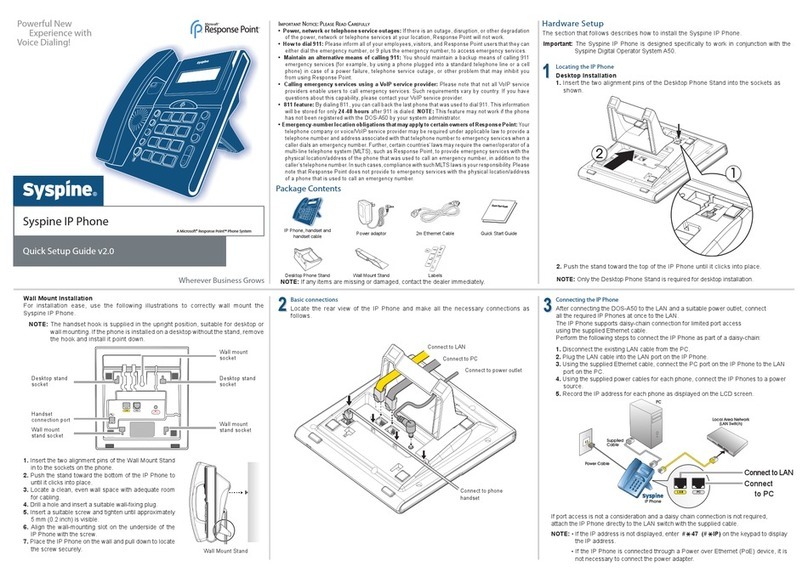 Syspine IP Phone User manual