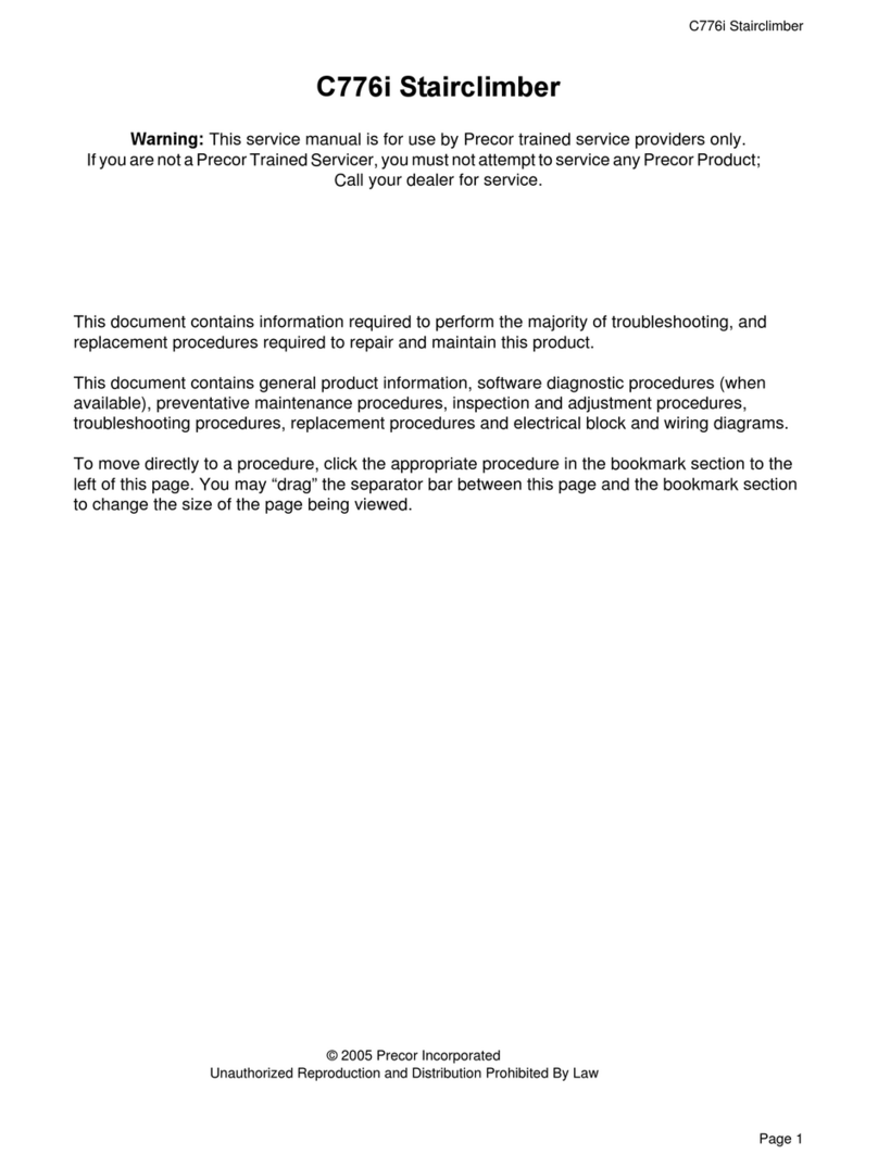Precor C776i User manual