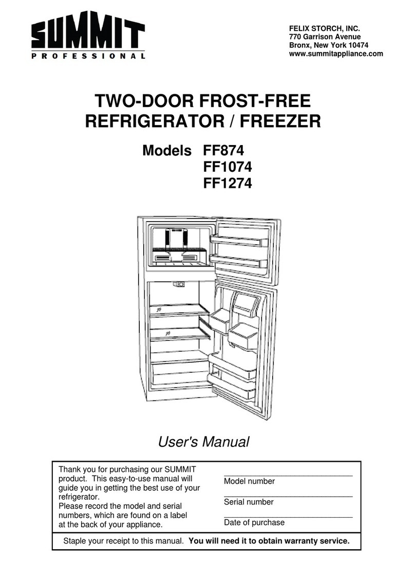 Summit Professional FF874 User manual