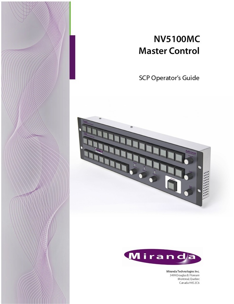 Miranda NV5100MC Master Control Manual