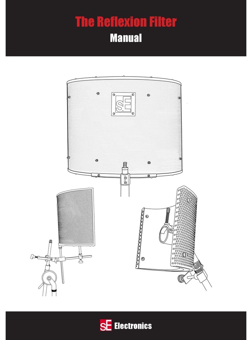 SE Electronics Reflexion Filter User manual