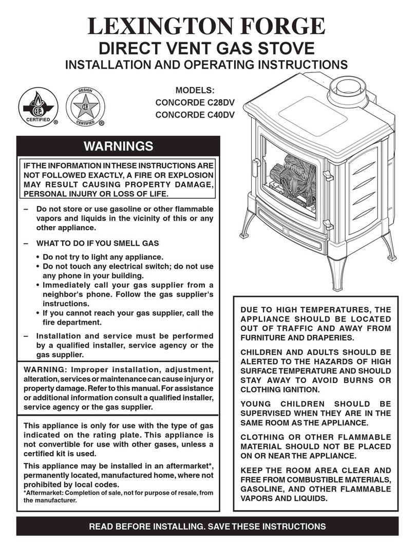 Lexington Forge CONCORDE C28DV User manual
