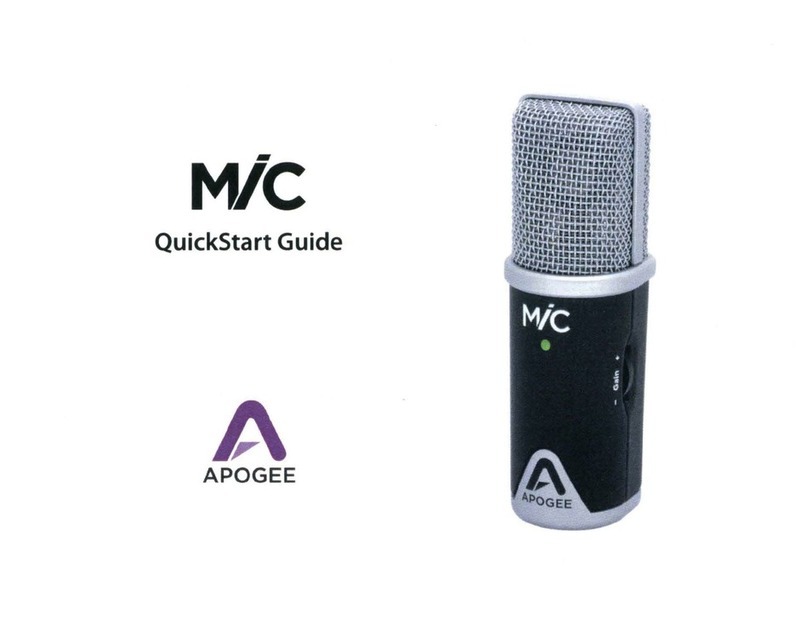 Apogee MiC User manual