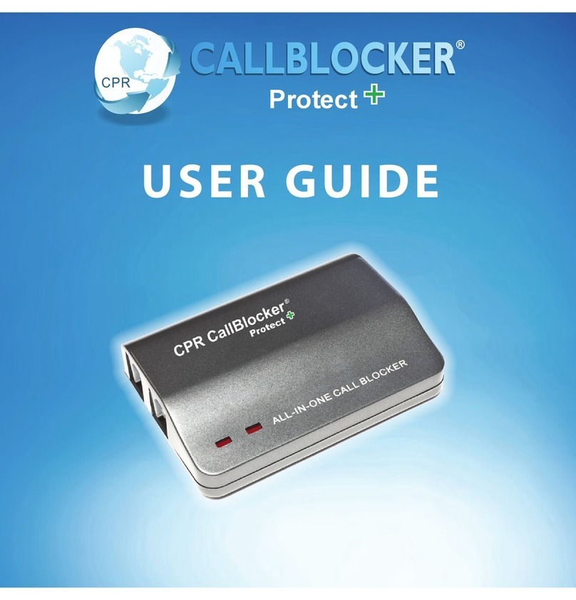 CPR Callblocker Protect+ User manual
