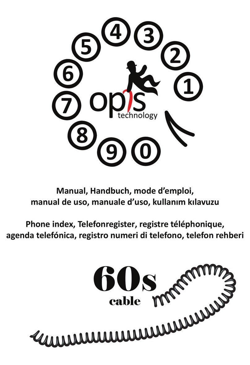 Opis 60s cable User manual