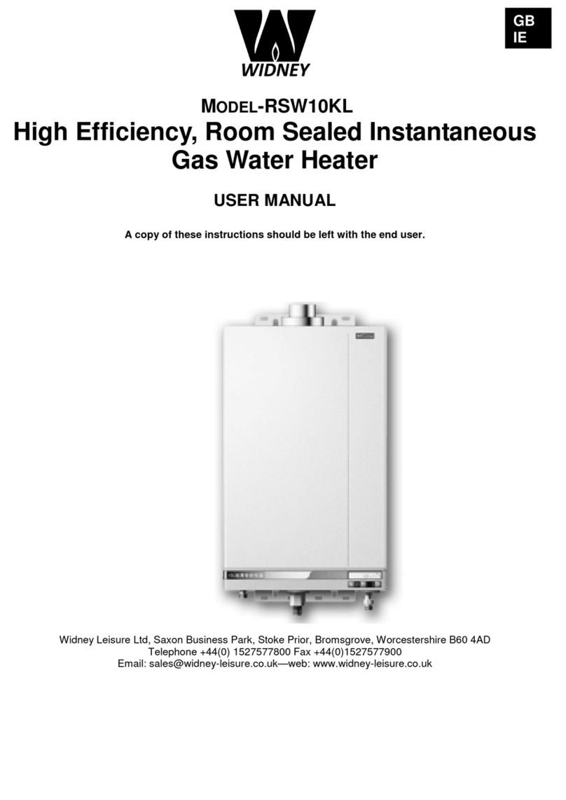 Widney RSW10KL User manual