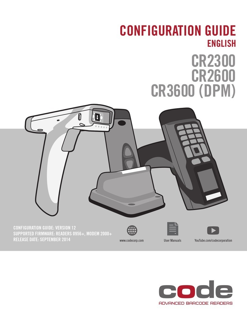 Code CORTEXJPOS CR2300 User manual