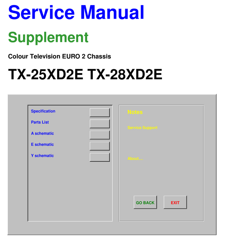 Panasonic TX-28XD2E User manual