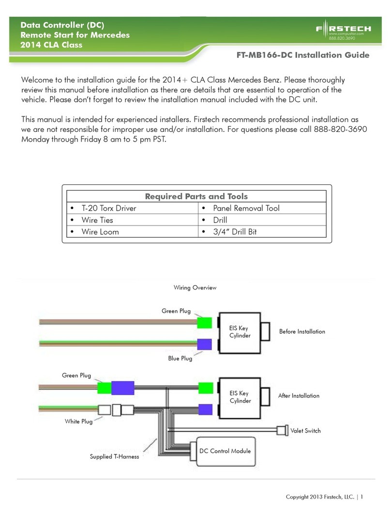 Firstech FT-MB166-DC User manual
