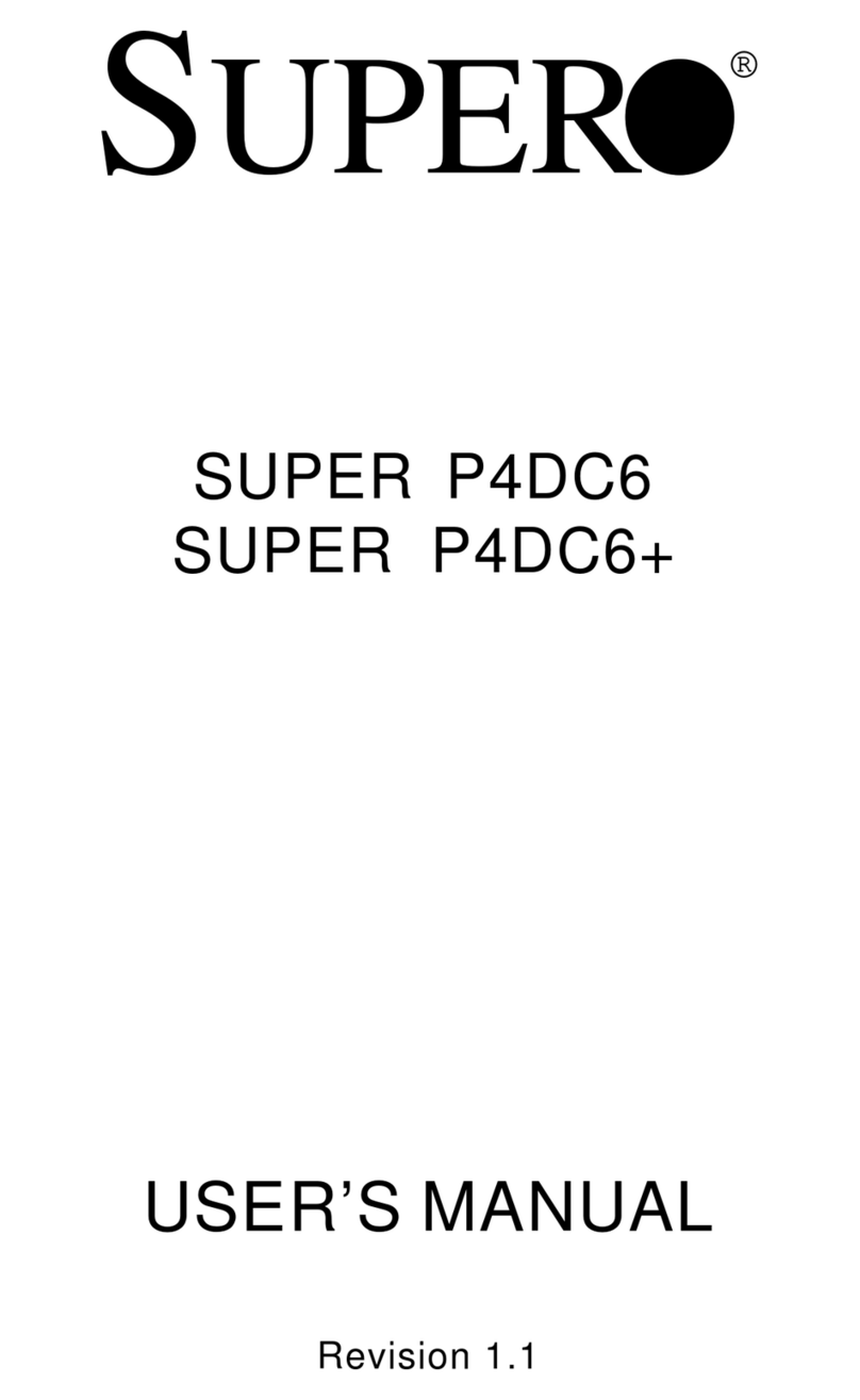 Supero SUPER P4DC6 User manual
