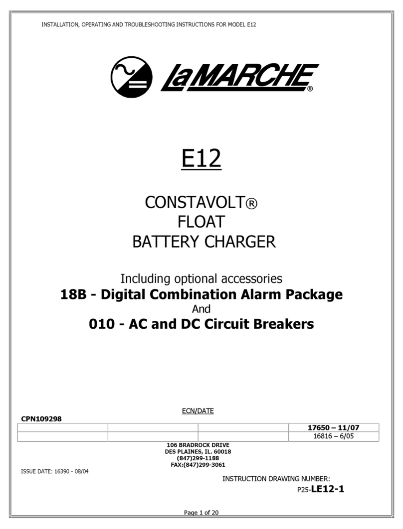 Lamarche CONSTAVOLT E12 User manual