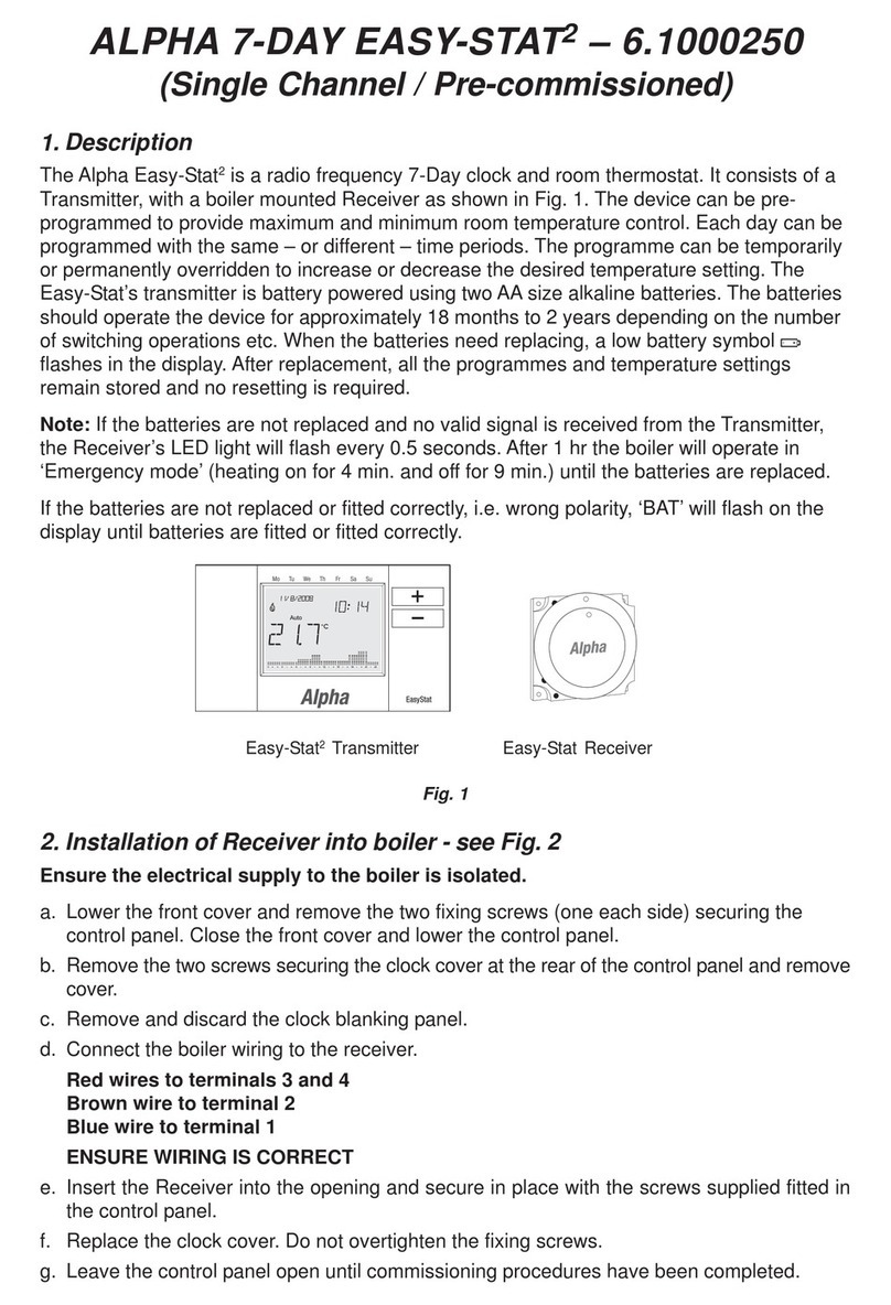 Alpha EASY-STAT2 User manual