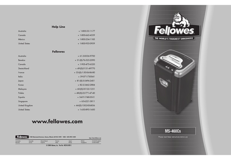 Fellowes Microshred MS-460Cs User manual