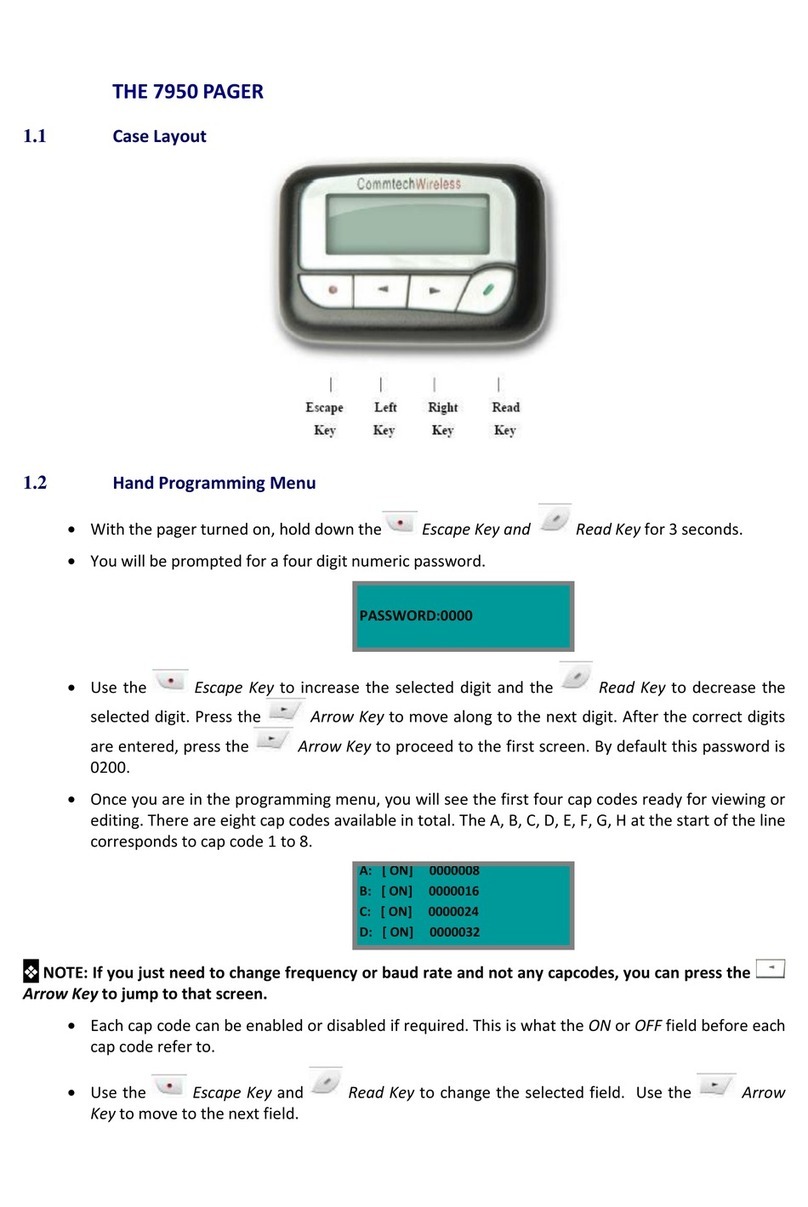 commtech wireless 7950 User manual