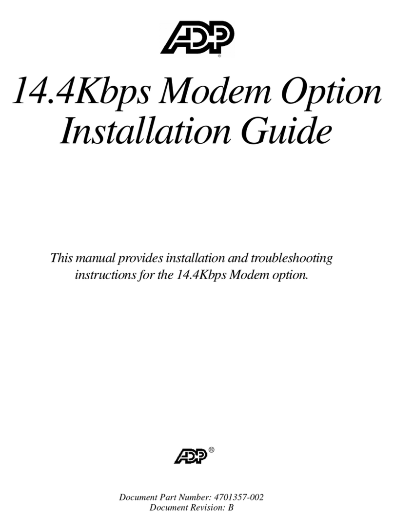 Adp 14.4Kbps User manual