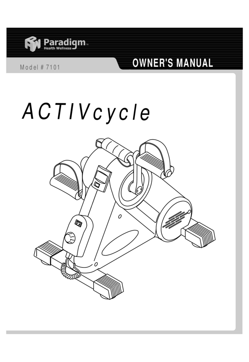 Paradigm 7101 Activcycle User manual Paradigm 7101 Activcycle User manual