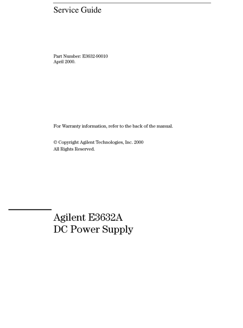 Agilent Technologies E3632A User manual
