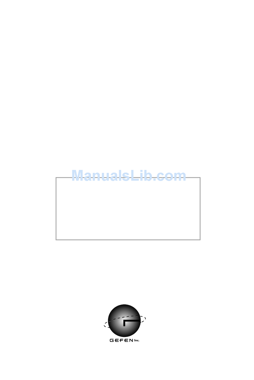 Gefen ex-tend-it Firewire Extender User manual