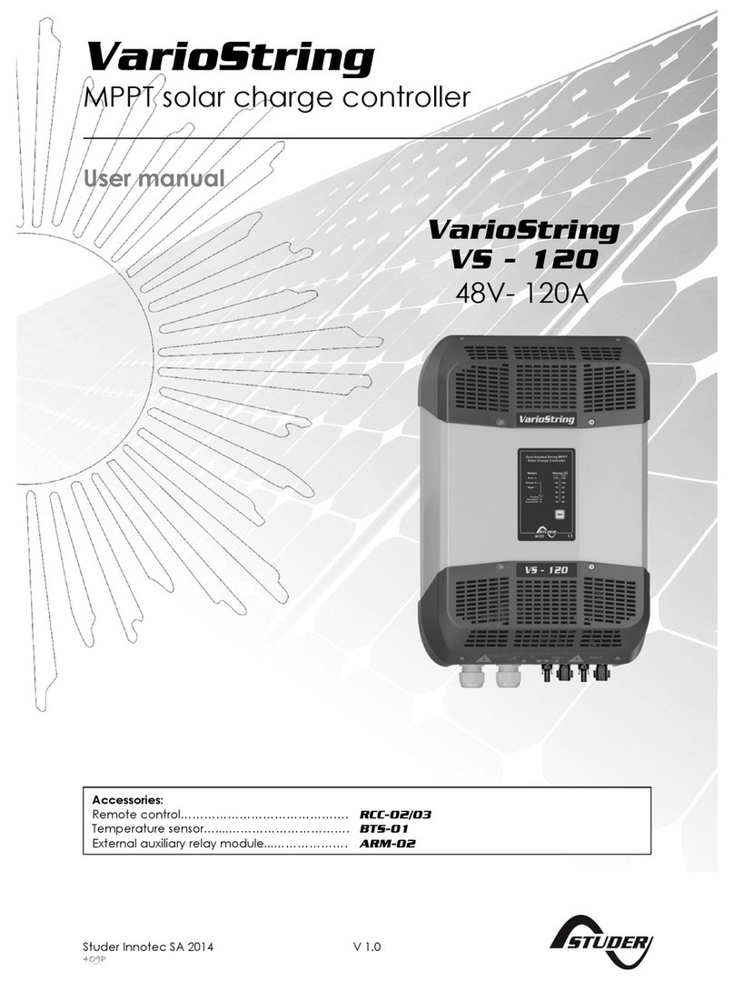 Studer VarioString User manual Studer VarioString User manual