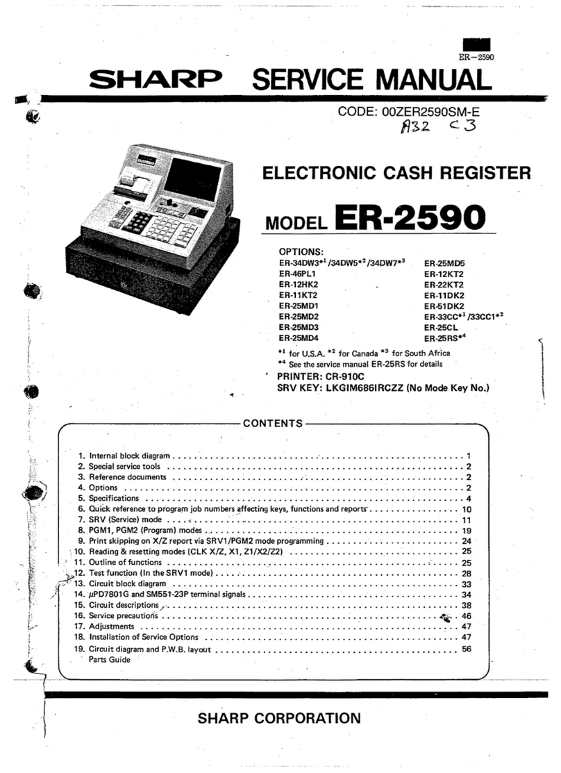 Sharp ER-2590 User manual