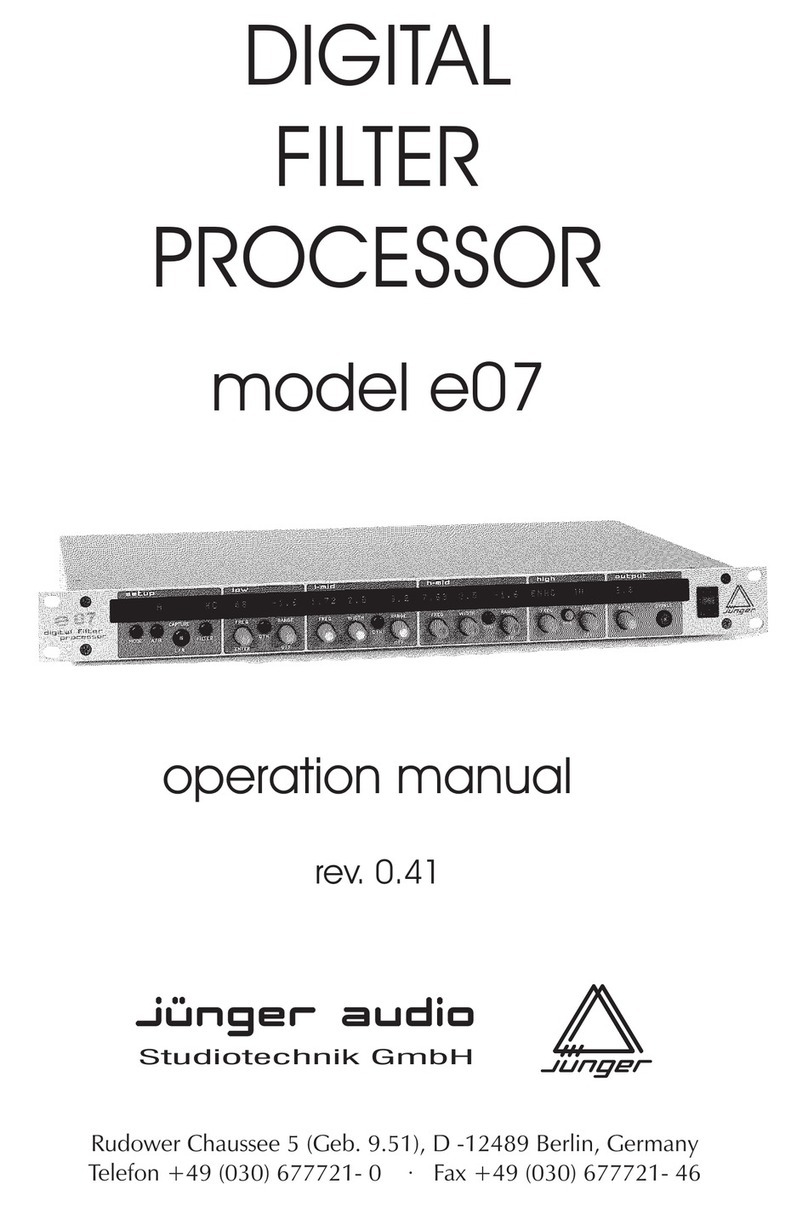 junger e07 User manual
