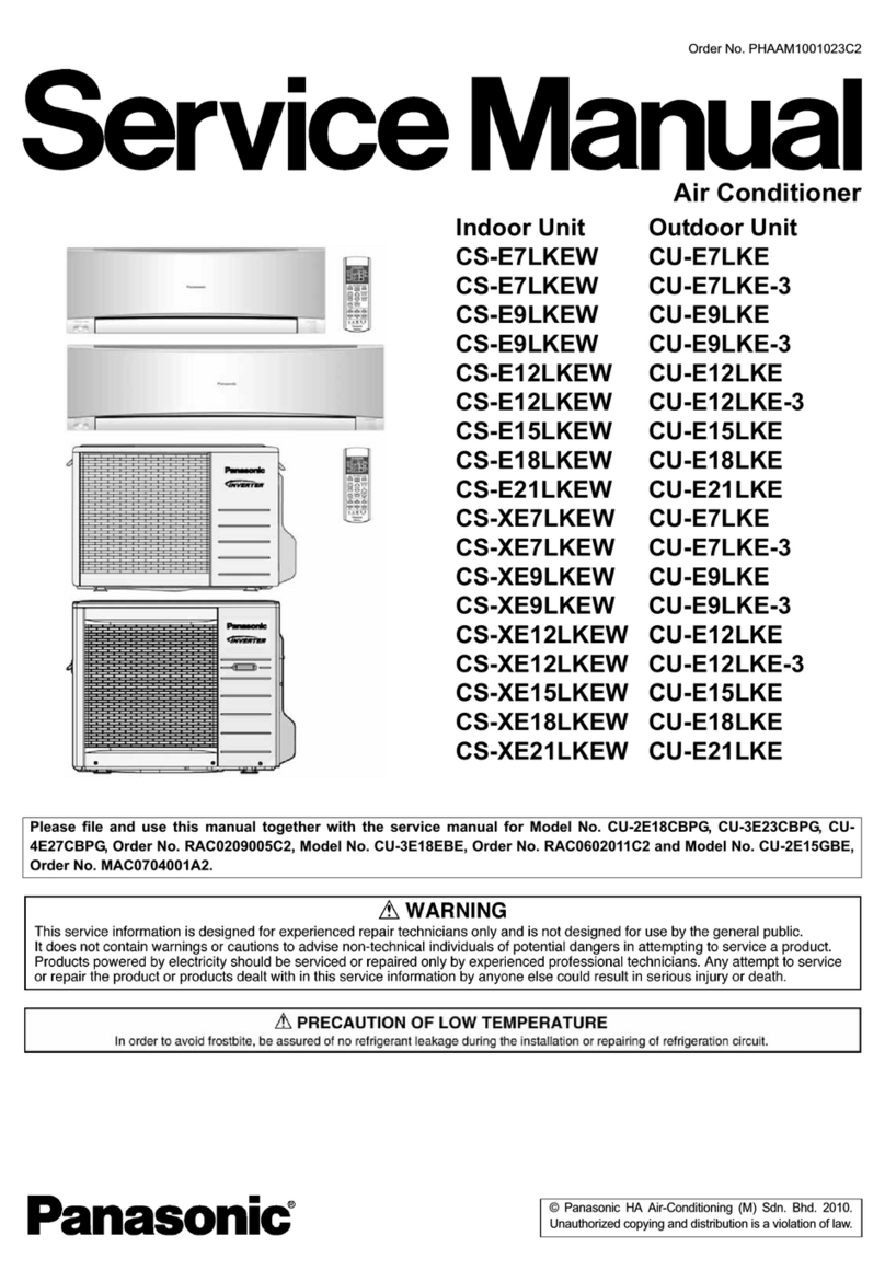 Panasonic CS-E7LKEW User manual