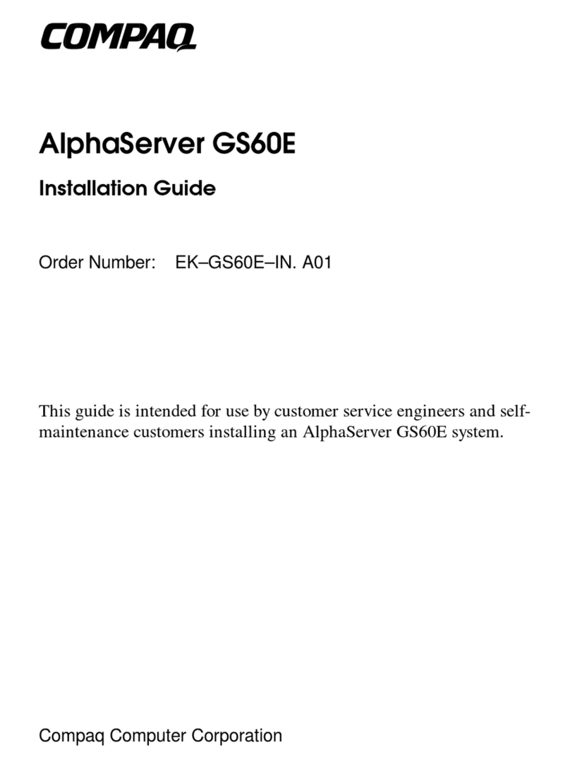 Compaq AlphaServer GS60E User manual