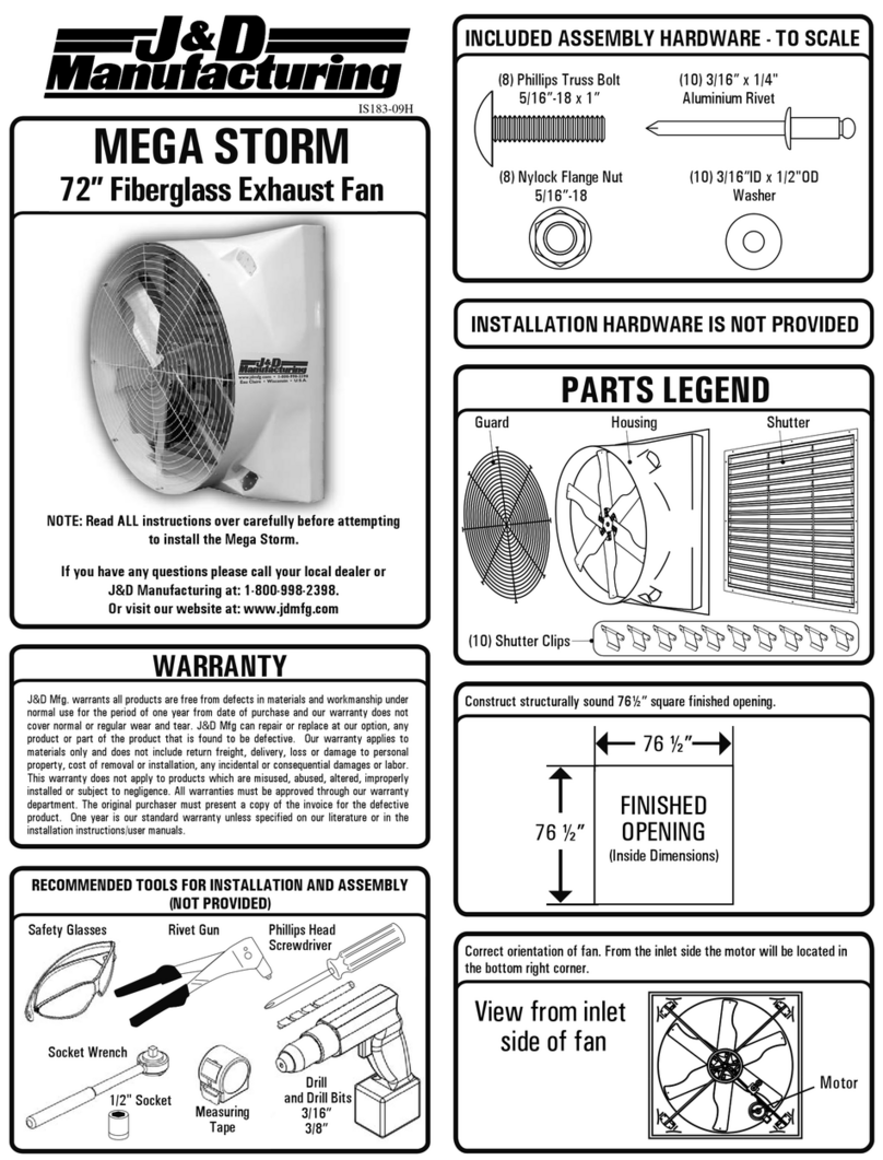 J&D MAnufacturing MEGA STORM User manual