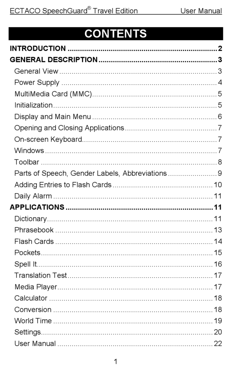 Ectaco SpeechGuard User manual