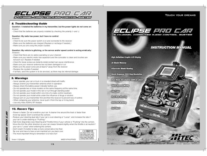 Hi-Tec Eclipse PRO CAR User manual