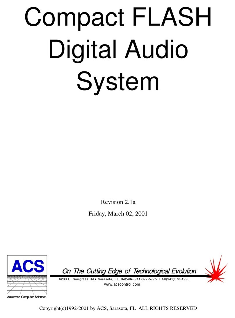 ACS Compact flash User manual