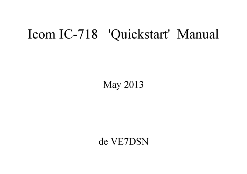 Icom IC-718 Instruction manual