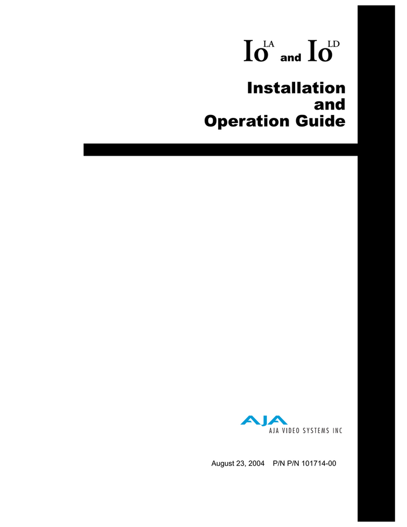 AJA IO LA Operating instructions