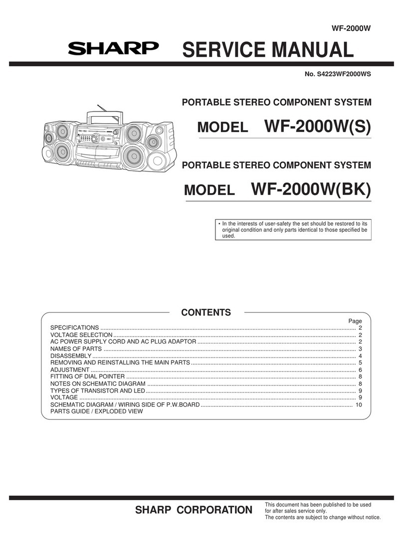 Sharp WF-2000W User manual
