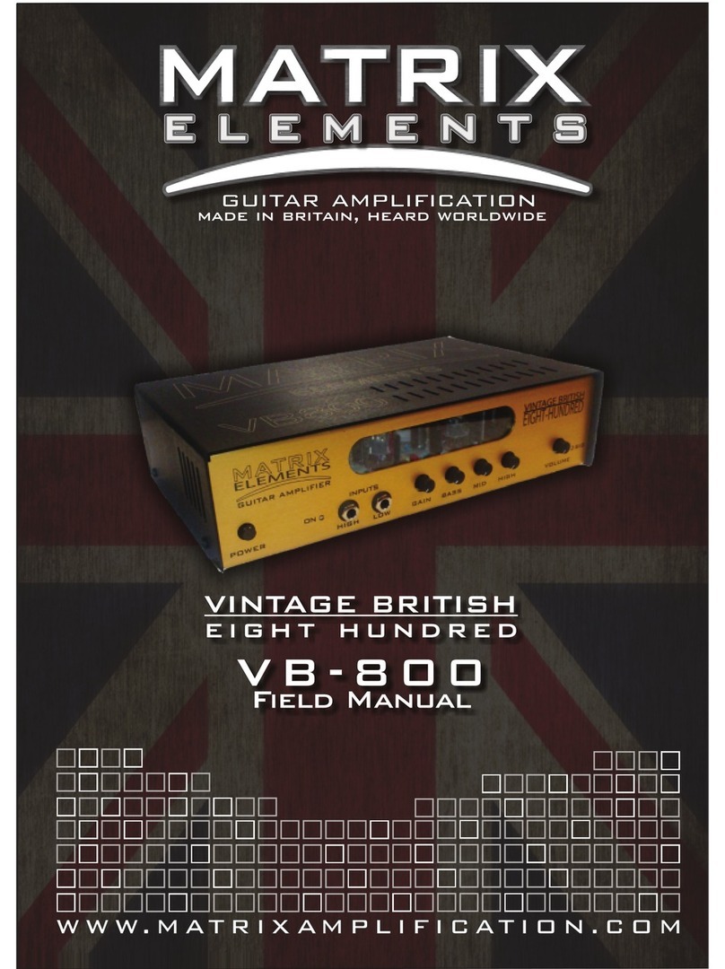 Matrix Elements VB-800 User manual