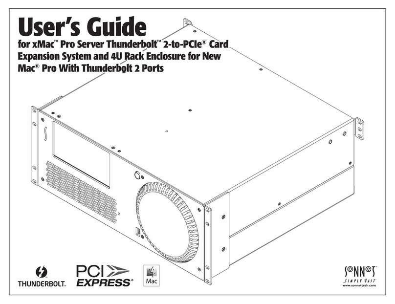 Sonnet XMac Pro server User manual