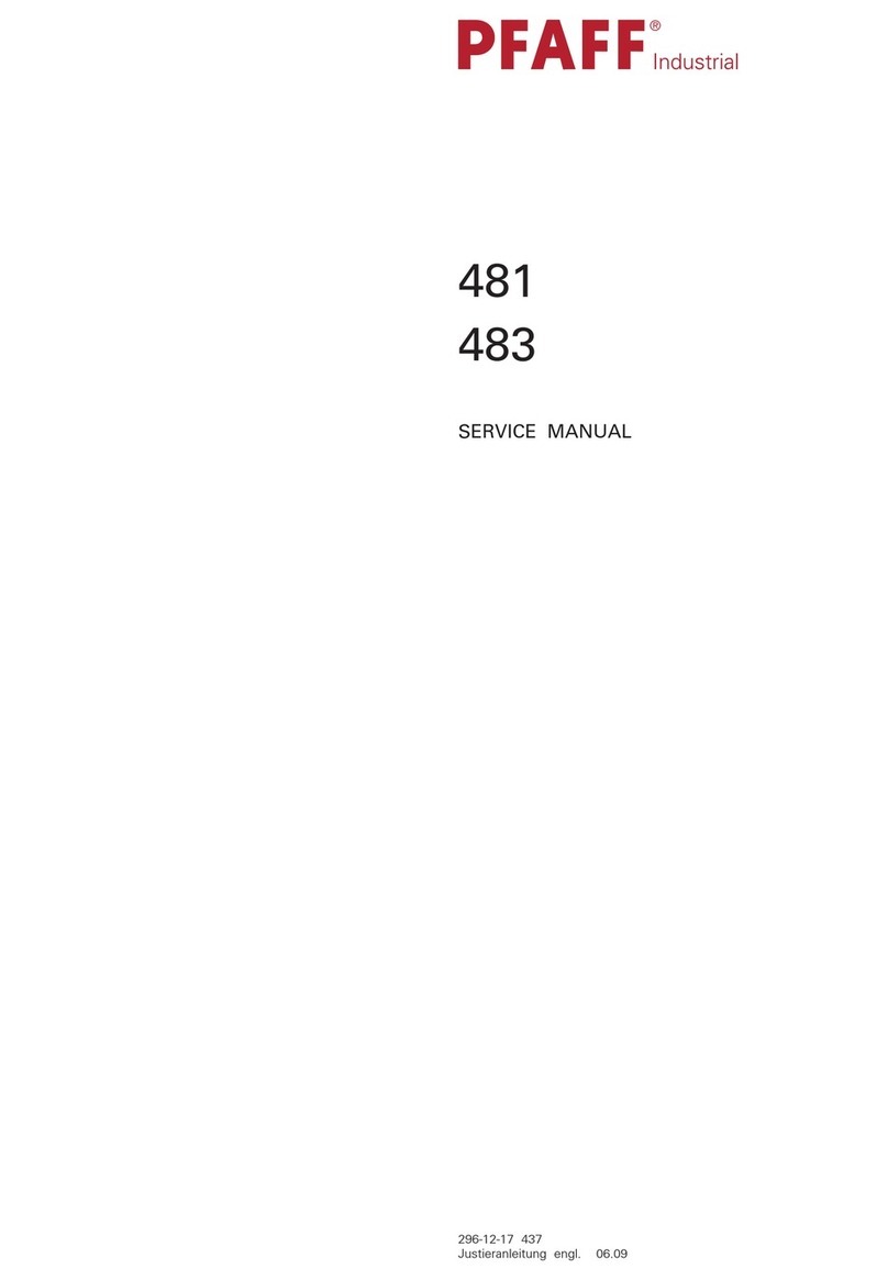 Pfaff 481 User manual