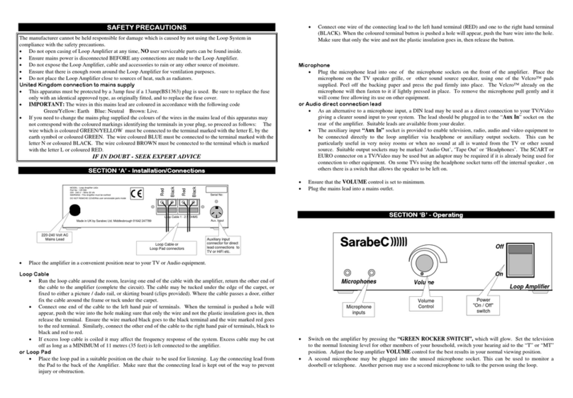 Sarabec LA2c User manual