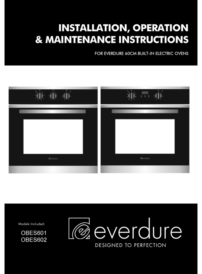 Everdure OBES601 Installation and operation manual