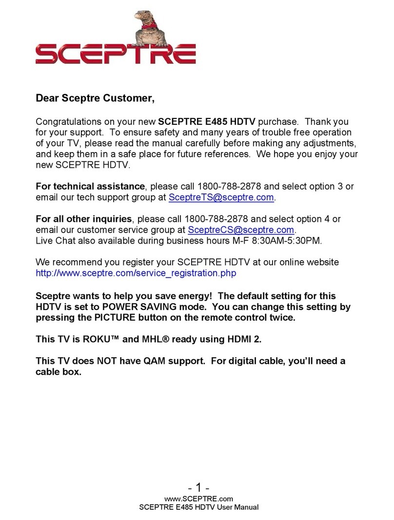 Sceptre E485 User manual
