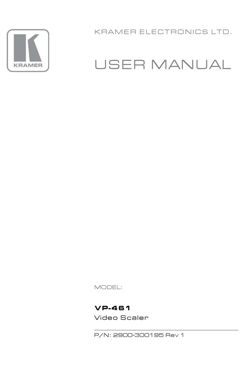 Kramer VP-461 User manual