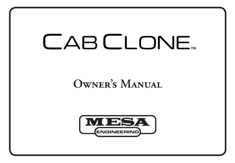 Mesa CabClone User manual