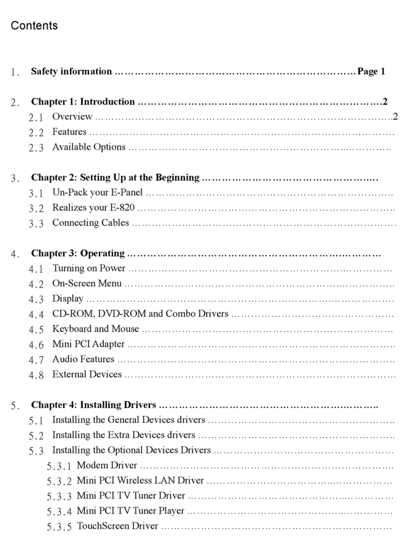 EPOS E-Panel E-820 User manual