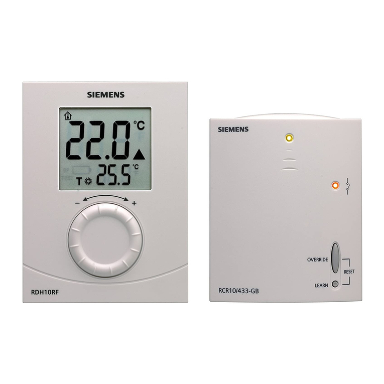 Siemens RDH10RF/SET User manual