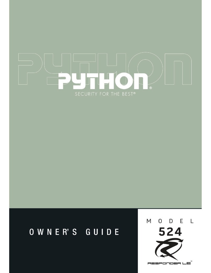 Python Responder LE 524 User manual