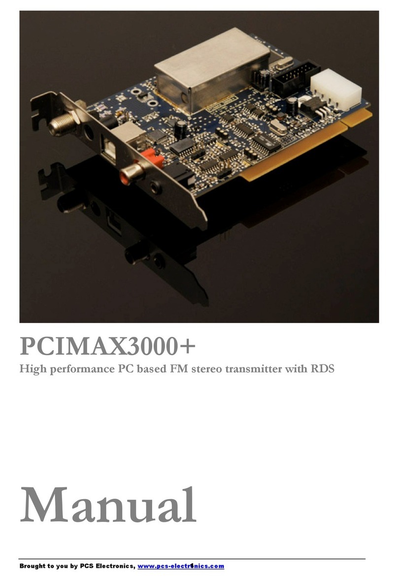 PCS PCIMAX3000+ User manual PCS PCIMAX3000+ User manual