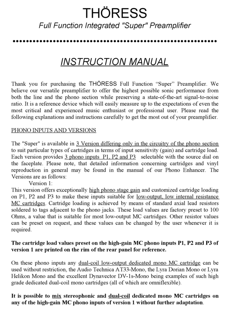 THÖRESS Full Function Integrated "Super"... User manual