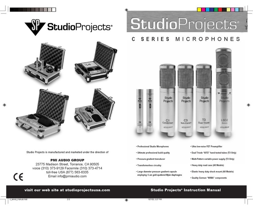 STUDIO PROJECTS C1 User manual