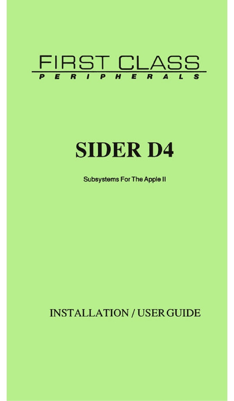 First Class Peripherals Sider D4 User manual