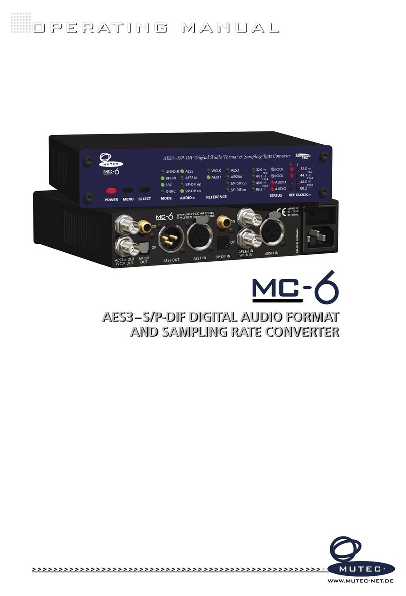 Mutec MC-6 User manual